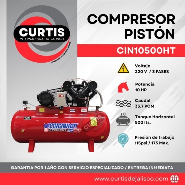 Compresor Pistón 10HP CINCINNATI