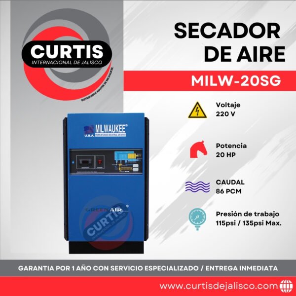 SECADOR MILWAUKEE 20HP